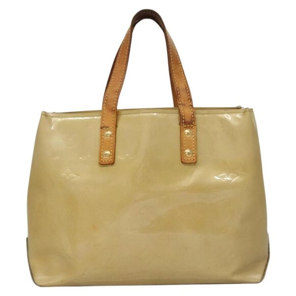 LOUIS VUITTON Monogram Vernis Reade PM Hand Bag Beige M91334 LV Auth BD1369 - Picture 3 of 16